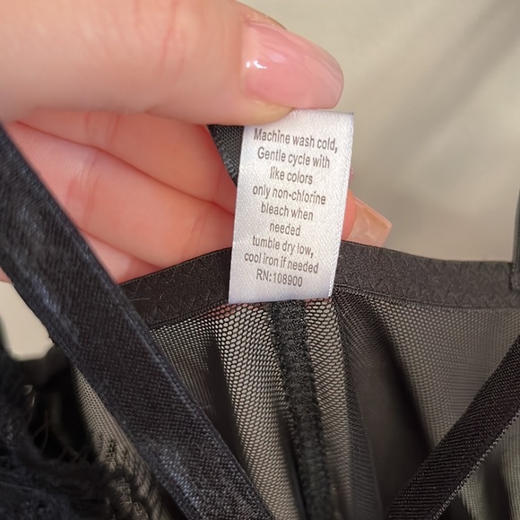 Fashion Nova Size XS Sexy Lace Mesh Lingerie's Style Bodysuit - Picture 8 of 9